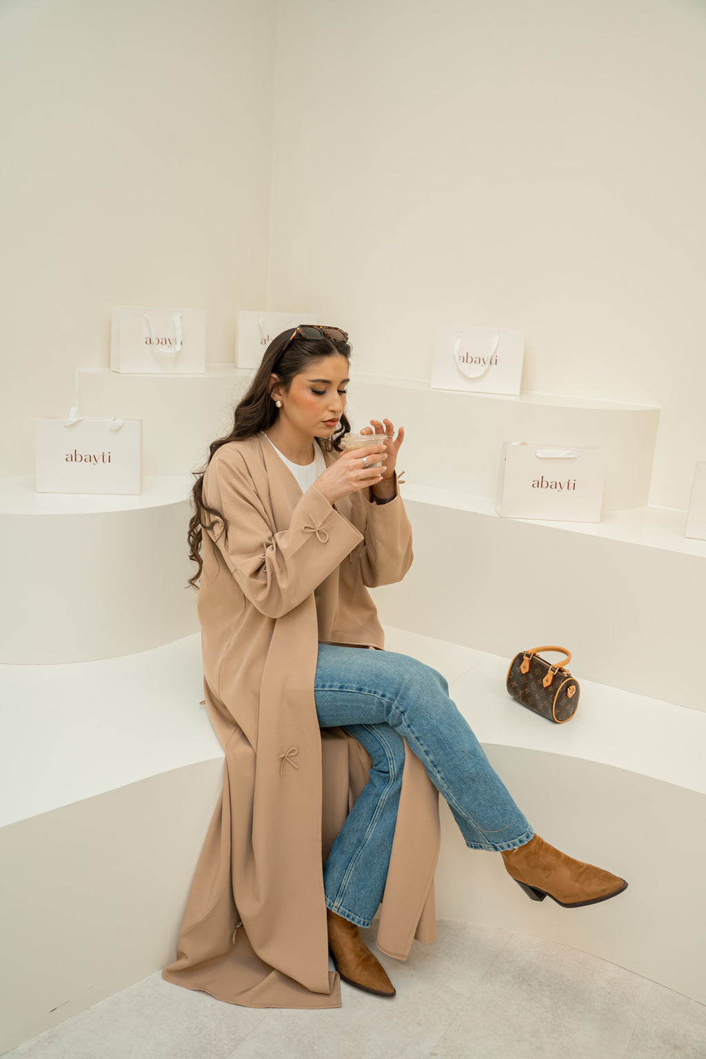 Bowtiful Machiatto Abaya